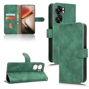 For Oukitel C58 Skin Feel Magnetic Flip Leather Phone Case(Green)