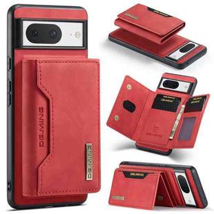 For Google Pixel 8 DG.MING M2 Series 3-Fold Multi Card Bag + Magnetic Phone Case(Red)