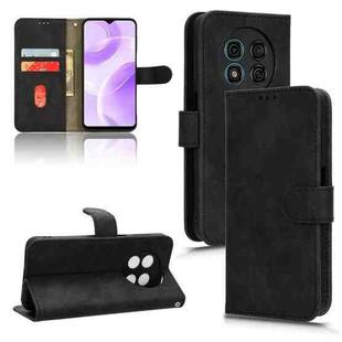 For Ulefone Note 15 Skin Feel Magnetic Flip Leather Phone Case(Black)