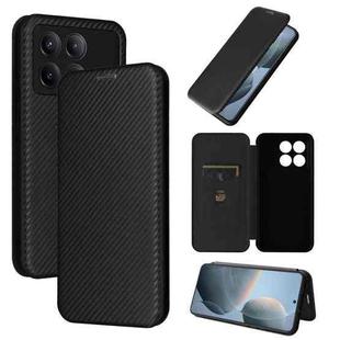 For Xiaomi Redmi K70E 5G Carbon Fiber Texture Flip Leather Phone Case(Black)
