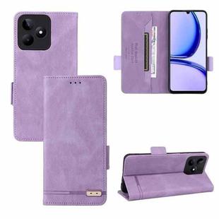 For Realme C53 4G / Narzo N53 4G Magnetic Clasp Leather Phone Case(Purple)