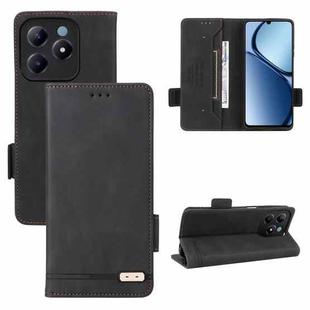 For Realme C63 / C61 Magnetic Clasp Leather Phone Case(Black)