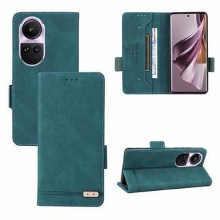 For OPPO Reno10 Pro Magnetic Clasp Leather Phone Case(Green)