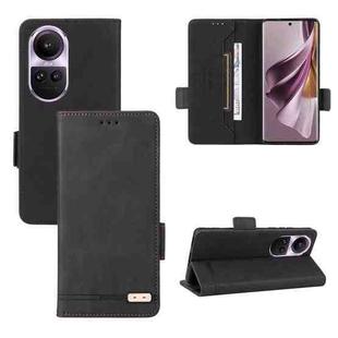 For OPPO Reno10 Pro Magnetic Clasp Leather Phone Case(Black)