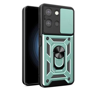 For Motorola Moto G 2025 Sliding Camera Cover Design TPU+PC Phone Case(Mint Green)