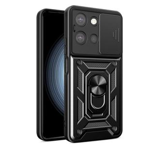 For Motorola Moto G 2025 Sliding Camera Cover Design TPU+PC Phone Case(Black)