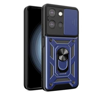 For Motorola Moto G 2025 Sliding Camera Cover Design TPU+PC Phone Case(Blue)