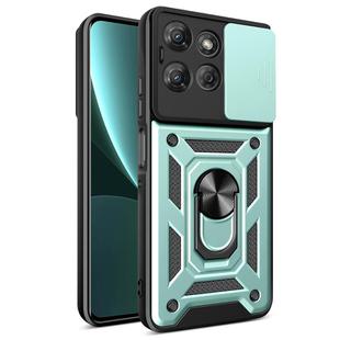 For Motorola Moto G Power 2025 Sliding Camera Cover Design TPU+PC Phone Case(Mint Green)