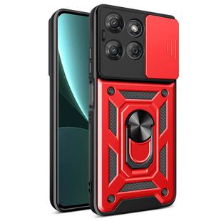 For Motorola Moto G Power 2025 Sliding Camera Cover Design TPU+PC Phone Case(Red)