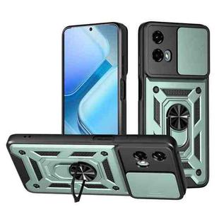 For Motorola Moto G 5G 2024 Sliding Camera Cover Design TPU+PC Phone Case(Mint Green)