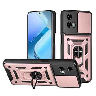 For Motorola Moto G 5G 2024 Sliding Camera Cover Design TPU+PC Phone Case(Rose Gold)