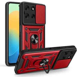 For Motorola Moto G56 5G Sliding Camera Cover Design TPU+PC Phone Case(Red)