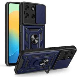 For Motorola Moto G56 5G Sliding Camera Cover Design TPU+PC Phone Case(Blue)