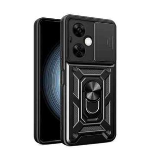 For OnePlus Nord N30 / CE3 Lite Sliding Camera Cover Design TPU Hybrid PC Phone Case(Black)