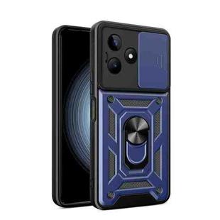 For Realme C53 4G / Narzo N53 4G Sliding Camera Cover Design TPU Hybrid PC Phone Case(Blue)