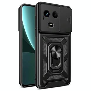 For Realme Narzo 60x 5G Global Sliding Camera Cover Design TPU Hybrid PC Phone Case(Black)