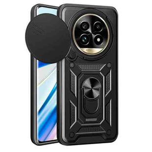 For Realme 13 Pro / 13 Pro+ 5G Sliding Camera Cover Design TPU Hybrid PC Phone Case(Black)