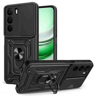 For Realme C71 4G Sliding Camera Cover Design TPU+PC Phone Case(Black)