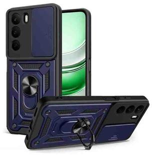 For Realme C71 4G Sliding Camera Cover Design TPU+PC Phone Case(Blue)