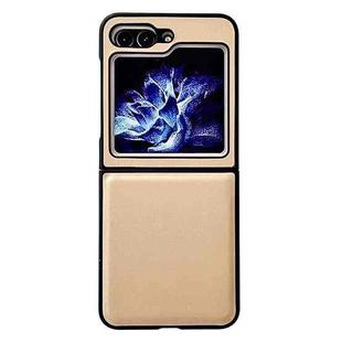 For Samsung Galaxy Z Flip5 Morandi PC Shockproof Phone Case(Gold)
