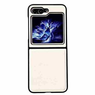 For Samsung Galaxy Z Flip5 Morandi PC Shockproof Phone Case(White)