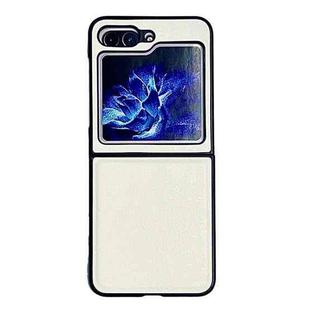 For Samsung Galaxy Z Flip5 Planet Texture PC Shockproof Phone Case(White)