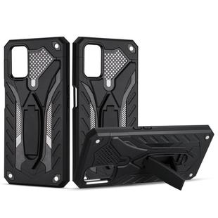 For OPPO A52 / A92 Shockproof TPU + PC Protective Case with Holder(Black)