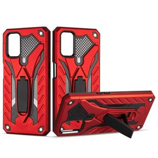 For OPPO A52 / A92 Shockproof TPU + PC Protective Case with Holder(Red)