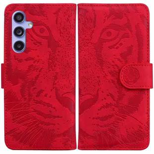 For Samsung Galaxy S23 FE 5G Tiger Embossing Pattern Flip Leather Phone Case(Red)