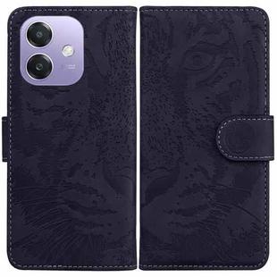For OPPO A5x 5G / A3 4G / 5G / A3x 4G / 5G Tiger Embossing Pattern Flip Leather Phone Case(Black)
