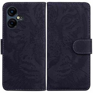 For Tecno Pova Neo 3 Tiger Embossing Pattern Flip Leather Phone Case(Black)