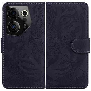 For Tecno Camon 20 Premier 5G Tiger Embossing Pattern Flip Leather Phone Case(Black)