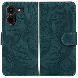 For Tecno Pova 5 Pro Tiger Embossing Pattern Flip Leather Phone Case(Green)