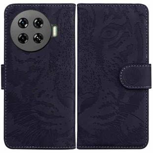 For Tecno Spark 20 Pro+ 4G Tiger Embossing Pattern Flip Leather Phone Case(Black)