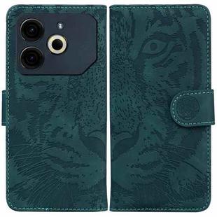 For Tecno Pova 6 Neo Tiger Embossing Pattern Flip Leather Phone Case(Green)