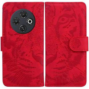 For Tecno Spark 30C Tiger Embossing Pattern Flip Leather Phone Case(Red)