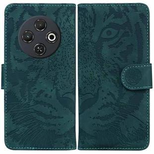 For Tecno Spark 30C Tiger Embossing Pattern Flip Leather Phone Case(Green)