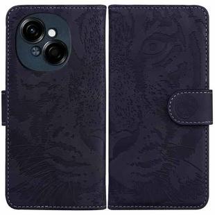 For Tecno Spark Go 1 / Pop 9 Pro Tiger Embossing Pattern Flip Leather Phone Case(Black)