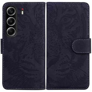 For Tecno Camon 40 Tiger Embossing Pattern Flip Leather Phone Case(Black)