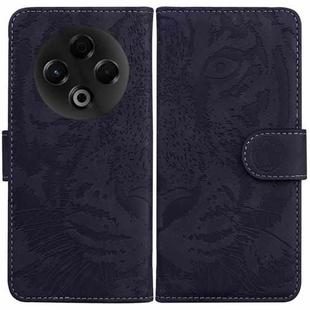 For Tecno Spark 30 4G Tiger Embossing Pattern Flip Leather Phone Case(Black)