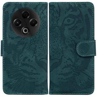 For Tecno Spark 30 4G Tiger Embossing Pattern Flip Leather Phone Case(Green)