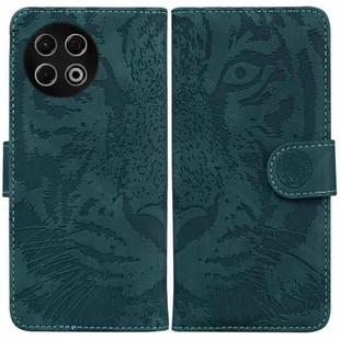 For Tecno Spark 30 Pro Tiger Embossing Pattern Flip Leather Phone Case(Green)