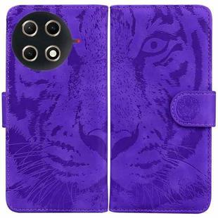 For Tecno Camon 30S / Camon 30S Pro Tiger Embossing Pattern Flip Leather Phone Case(Purple)