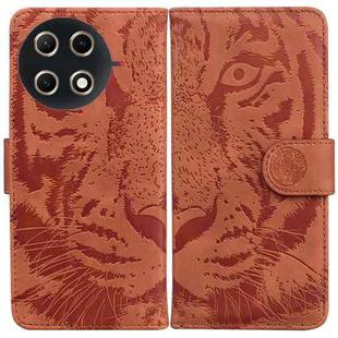 For Tecno Camon 30S / Camon 30S Pro Tiger Embossing Pattern Flip Leather Phone Case(Brown)