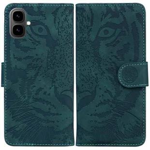For Tecno Pop 10 / Spark Go 2 4G Tiger Embossing Pattern Flip Leather Phone Case(Green)