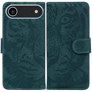 For iPhone 17 Air Tiger Embossing Pattern Leather Phone Case(Green)
