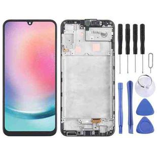 For Samsung Galaxy A24 4G SM-A245F Original LCD Screen Digitizer Full Assembly with Frame