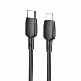Borofone BX93 PD 20W USB-C/Type-C to 8 Pin Data Cable, Length: 1m(Black)