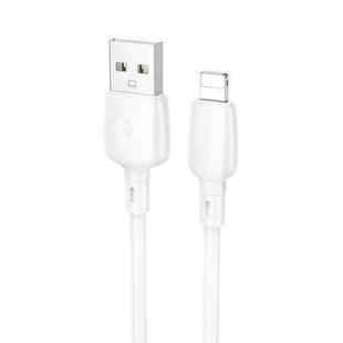 Borofone BX93 2.4A USB to 8 Pin Data Cable, Length: 1m(White)