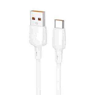 Borofone BX93 100W USB to USB-C/Type-C Data Cable, Length: 1m(White)